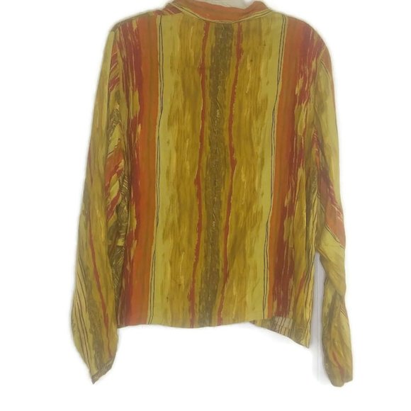 Vintage 80's First Class Boho Abstract Artsy Jacket - Picture 4 of 4